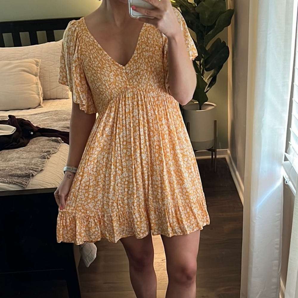 Yellow Floral Dress